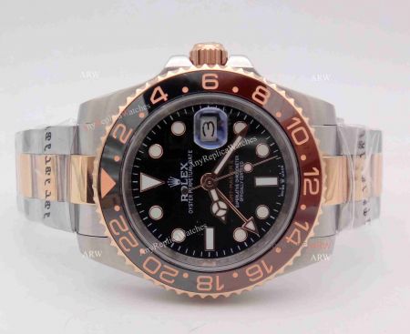 New Baselworld Rolex GMT-Master II Black&Brown Ceramic Bezel Watch 40MM